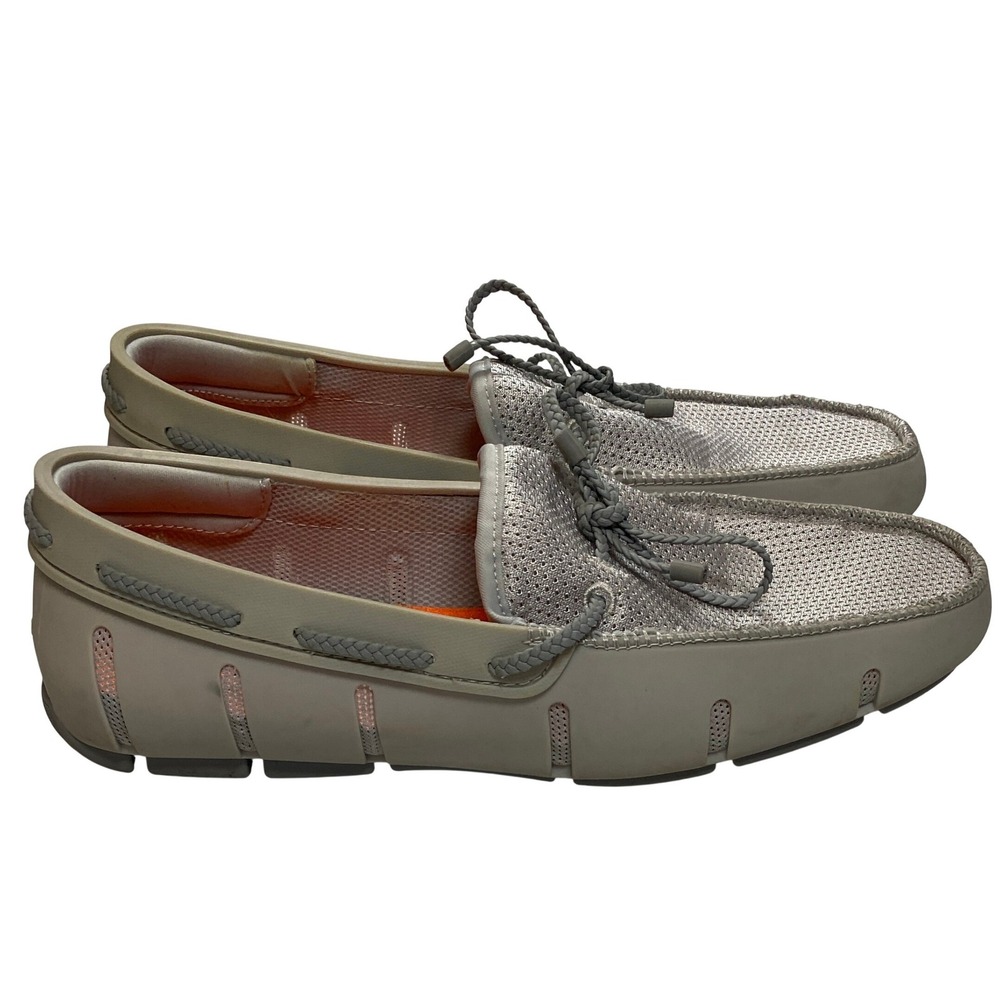SWIMS Mens Drivers Loafers Moccasins Gray Mesh Breathable Water Shoes Size 9